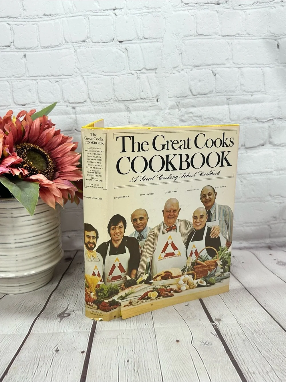 vtg 1974 The Great Cooks Cookbook hardcover retro culinary chefs collectible